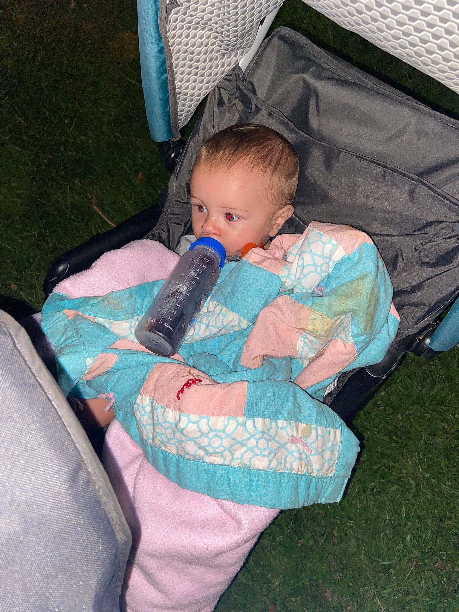 William joined the competition — help win amazing prizes! baby, baby_carriage, baby_products, baby_toddler_clothing, bag, car_seat, chair, child, comfort, couch, electric_blue, fun, grass, infant_bed, lap, person, play, sitting, tints_and_shades, toddler