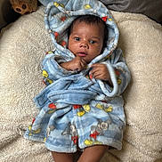 Kaysin joined the competition — help win amazing prizes! baby, child, plush, teddy_bear, blanket, robe, mickey_mouse, soft_texture, bed, cushion, toy, infant, cute, indoor, portrait, sleepwear, comfort, relaxation, young, person