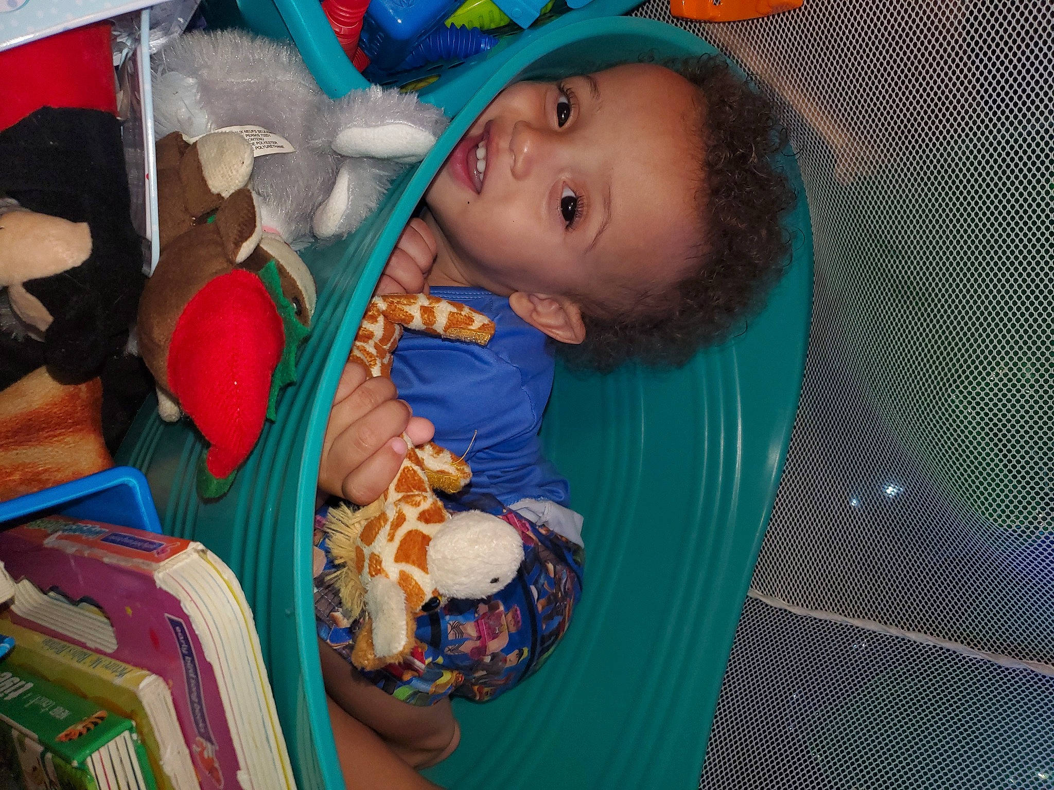 Xzavyor joined the competition — help win amazing prizes! azure, baby, baby_products, blue, cheek, child, event, eye, fun, happy, head, leisure, linens, mouth, organ, pattern, person, room, textile, toddler