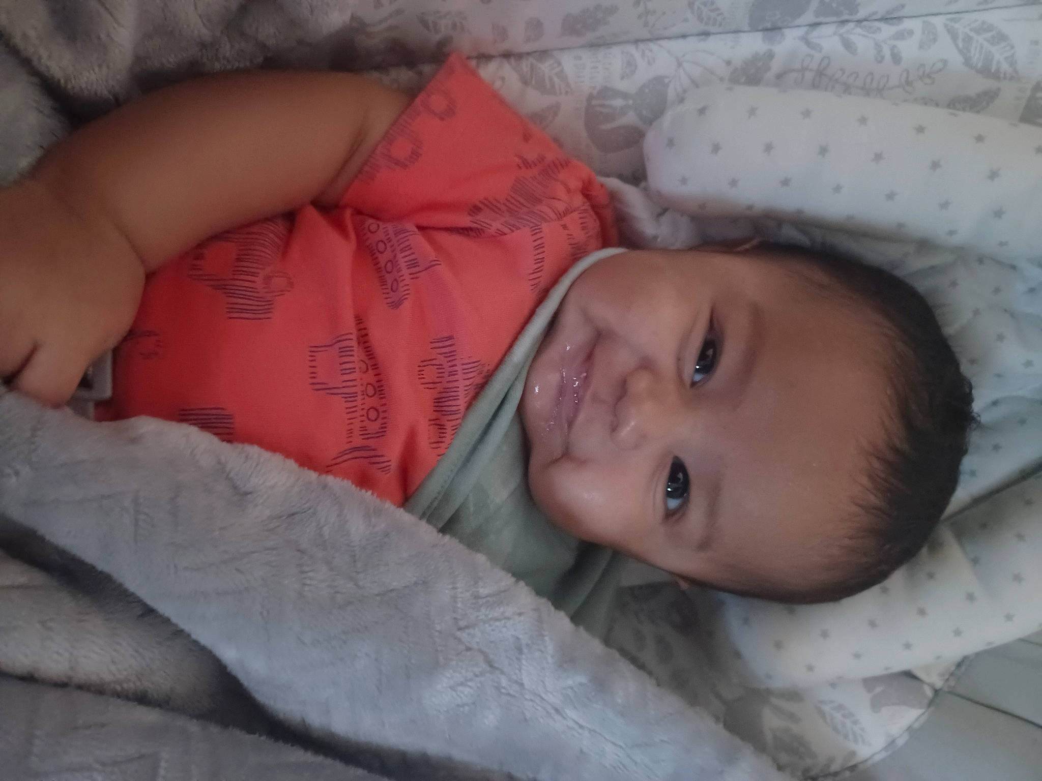 Angel joined the competition — help win amazing prizes! baby, cheek, child, close_up, comfort, eye, eyebrow, face, facial_expression, iris, linens, lip, mammal, nose, person, product, skin, smile, textile, toddler