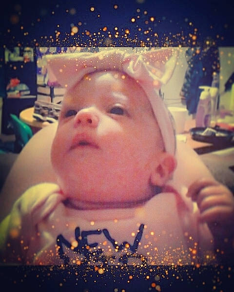 Harli joined the competition — help win amazing prizes! baby, cheek, child, cloud, cool, ear, eye, face, forehead, happy, head, headwear, lip, meteorological_phenomenon, mouth, night, nose, person, sky, smile