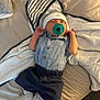Liam joined the competition — help win amazing prizes! baby, bed, blanket, blue_shirt, child, clothing, cute, face, hat, headwear, indoor, infant, infant_boy, navy_shorts, nike, pacifier, relaxed, sleeping, socks, towel
