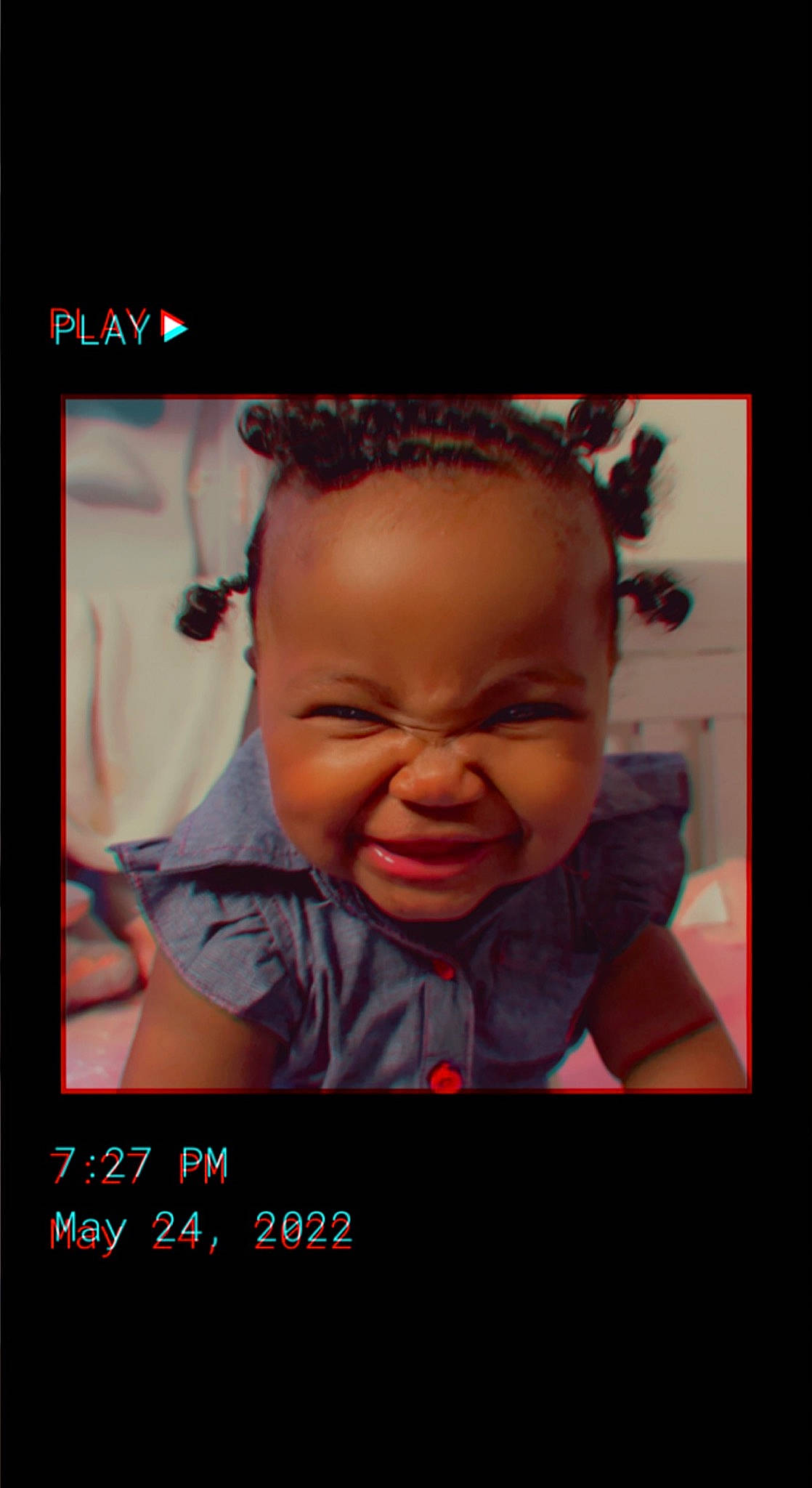 Lei'Yonna is registered to the contest to win money with this photo: baby, baby_toddler_clothing, cheek, display_device, flash_photography, font, fun, gadget, gesture, happy, jaw, magenta, mouth, multimedia, nose, person, photo_caption, product, smile, television_set