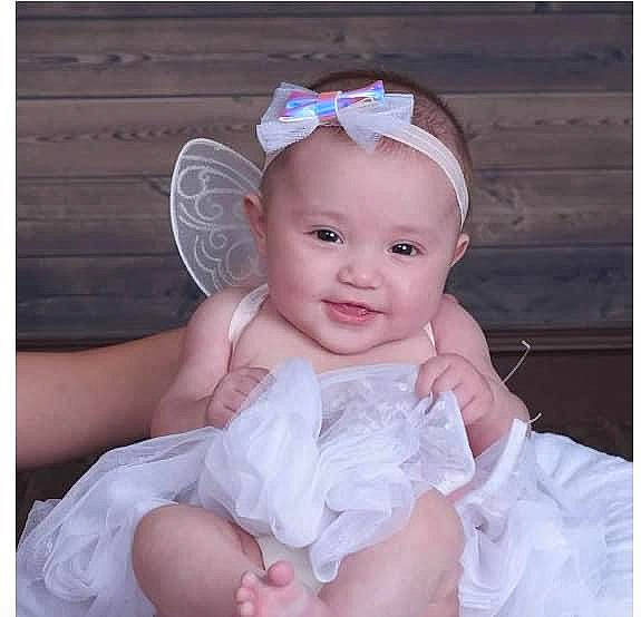 Lillyana joined the competition — help win amazing prizes! baby_toddler_clothing, beauty, bridal_accessory, cheek, clothing, costume_hat, dress, eye, flash_photography, happy, head, headband, headpiece, jewellery, joy, person, photograph, pink, purple, smile