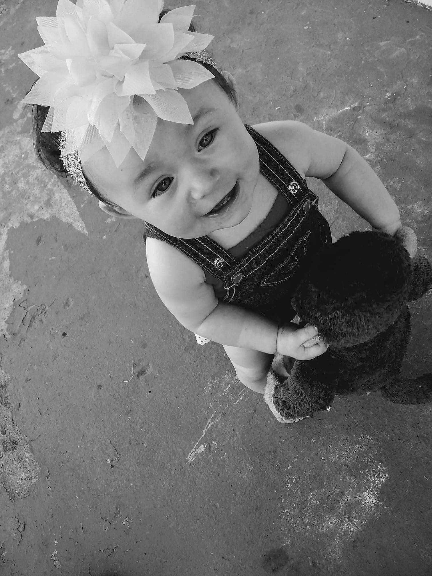Taytum joined the competition — help win amazing prizes! baby, beauty, black, black_and_white, child, eye, fun, happy, headgear, headpiece, joy, monochrome, monochrome_photography, person, photograph, photography, skin, smile, snapshot, toddler