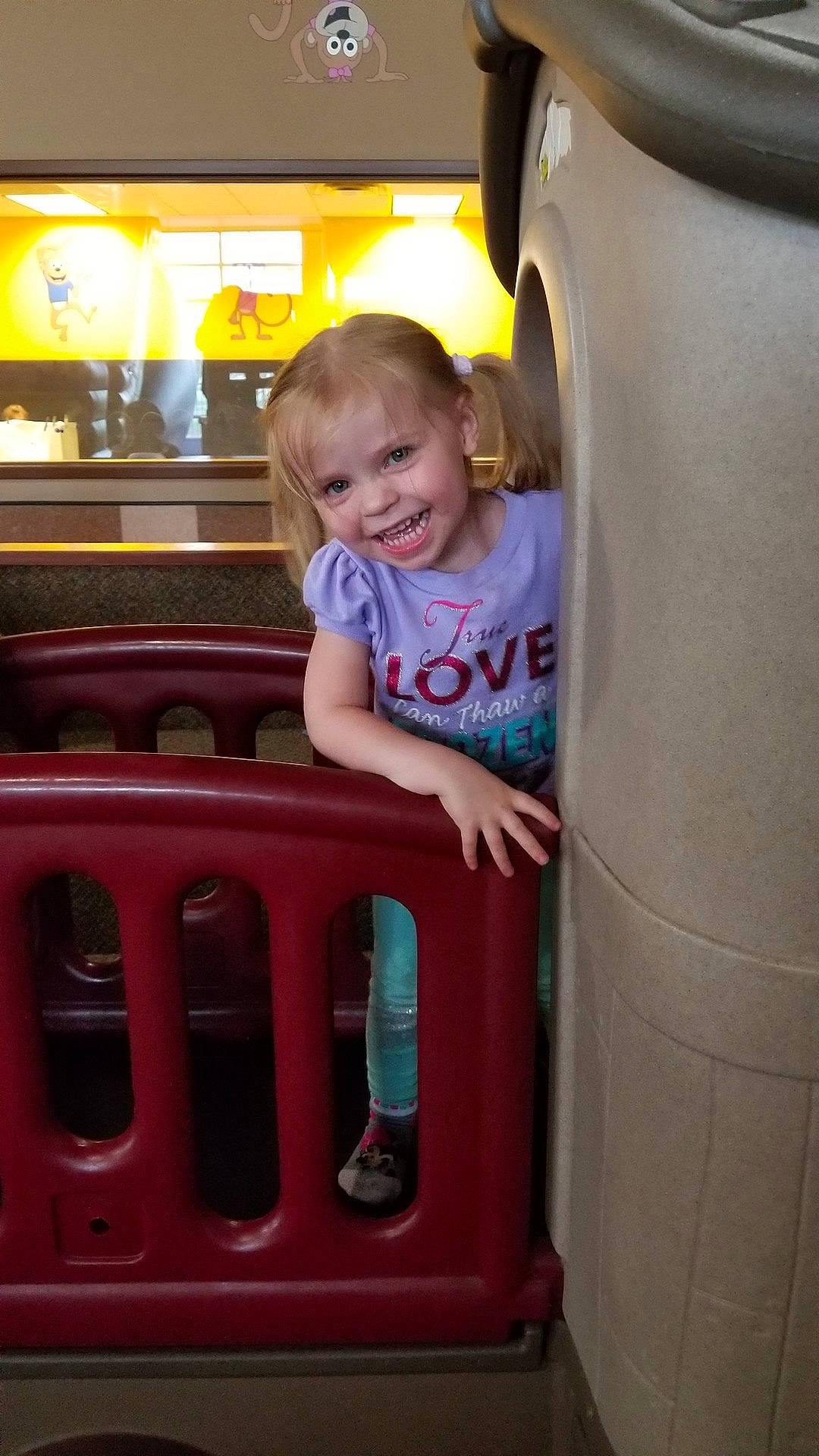 Taylynn is registered to the contest to win money with this photo: child, joy, toddler