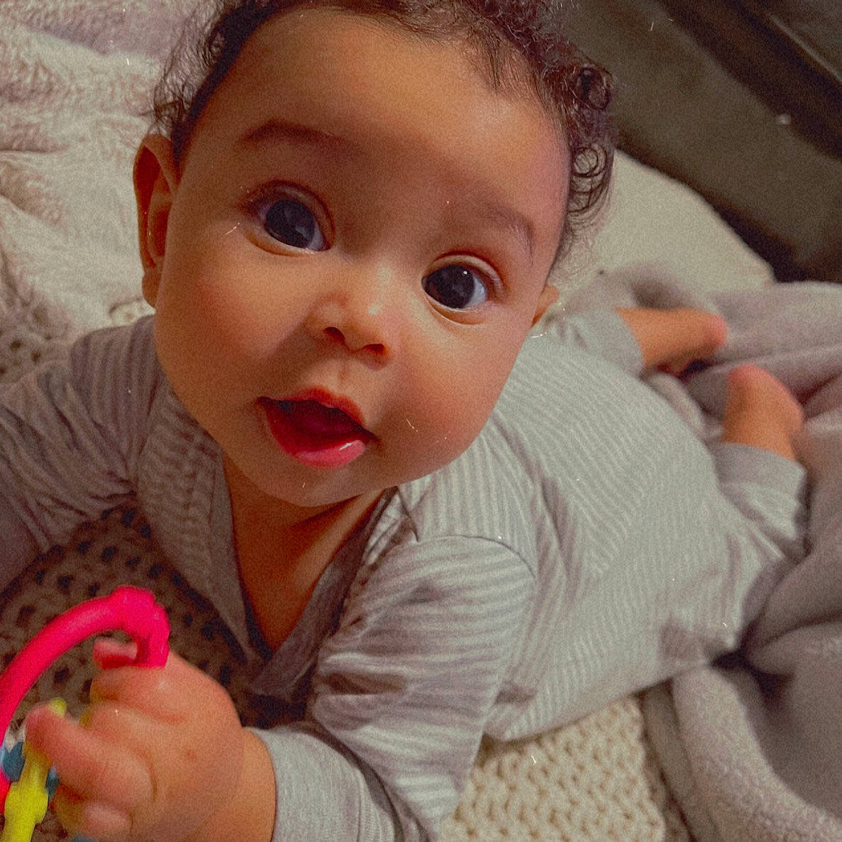 Kehlani joined the competition — help win amazing prizes! arm, baby_toddler_clothing, cheek, chin, ear, eye, eyebrow, eyelash, facial_expression, hairstyle, happy, human_body, iris, lip, mouth, nose, person, pink, skin, sleeve