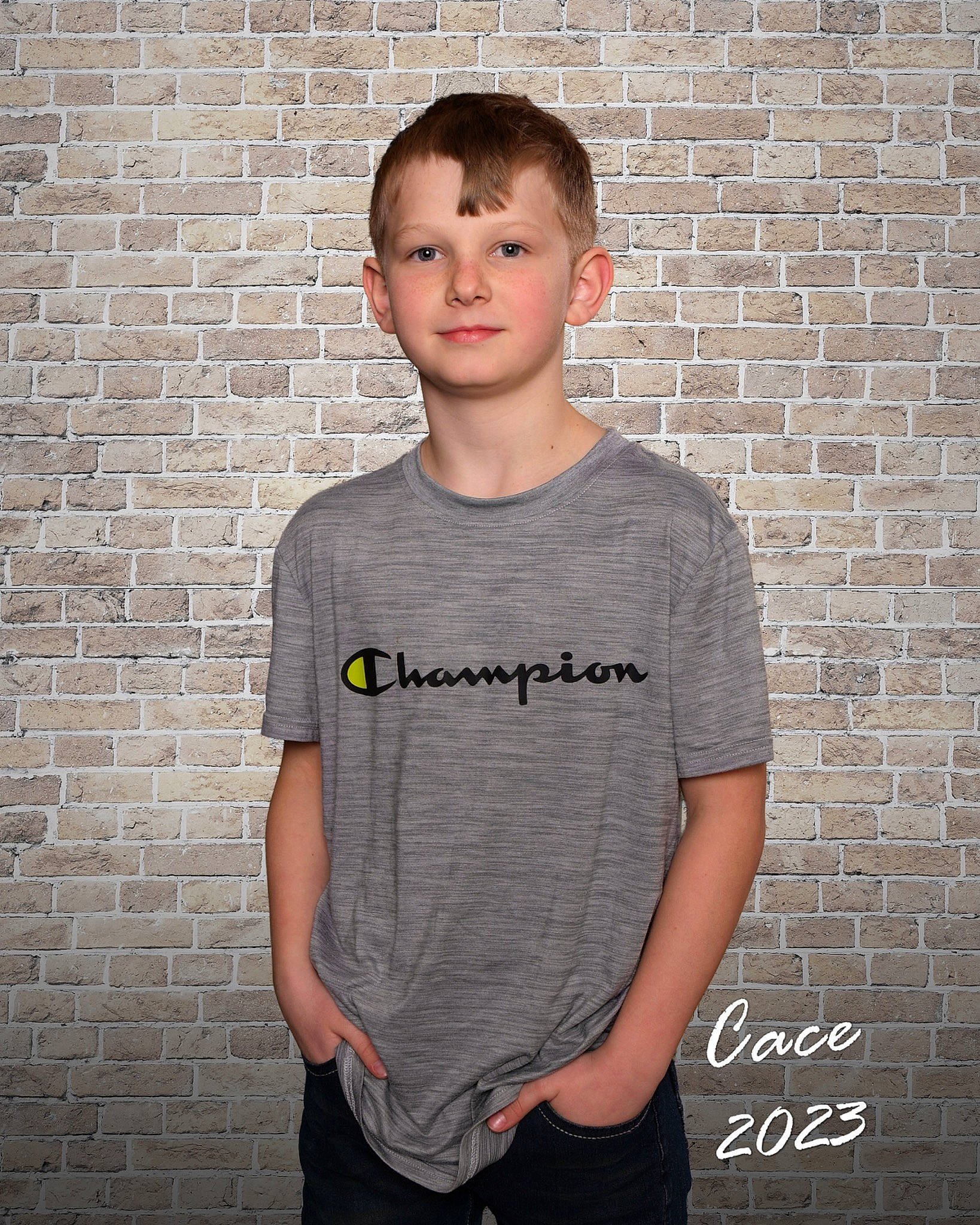 Cace joined the competition — help win amazing prizes! active_shirt, brick, brickwork, chin, electric_blue, face, fashion_design, flash_photography, forehead, gesture, grey, hair, happy, human_body, jaw, joy, neck, pattern, person, sleeve