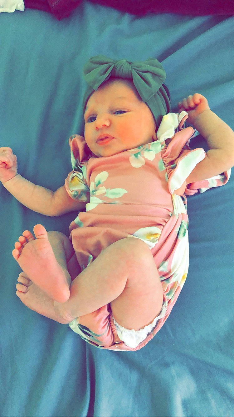Alayna joined the competition — help win amazing prizes! abdomen, baby, baby_products, baby_toddler_clothing, cheek, child, finger, foot, hand, hat, headwear, human_leg, knee, leg, nail, person, pink, skin, stomach, thigh