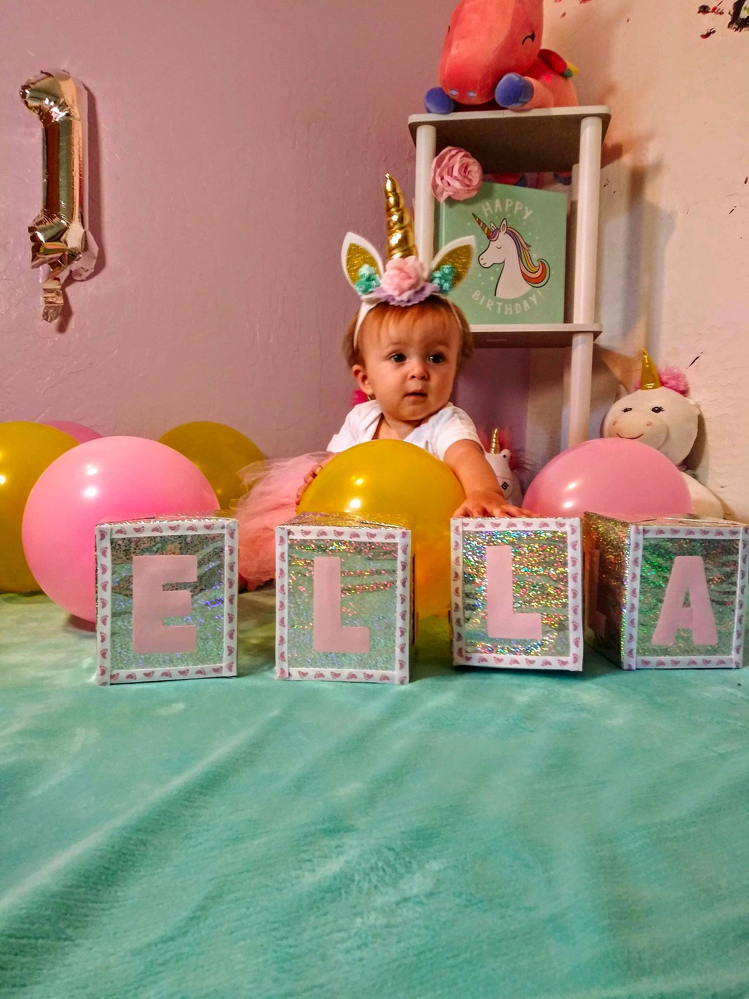 Ella is registered to the contest to win money with this photo: child, furniture, party, person, pink, room, table, toy