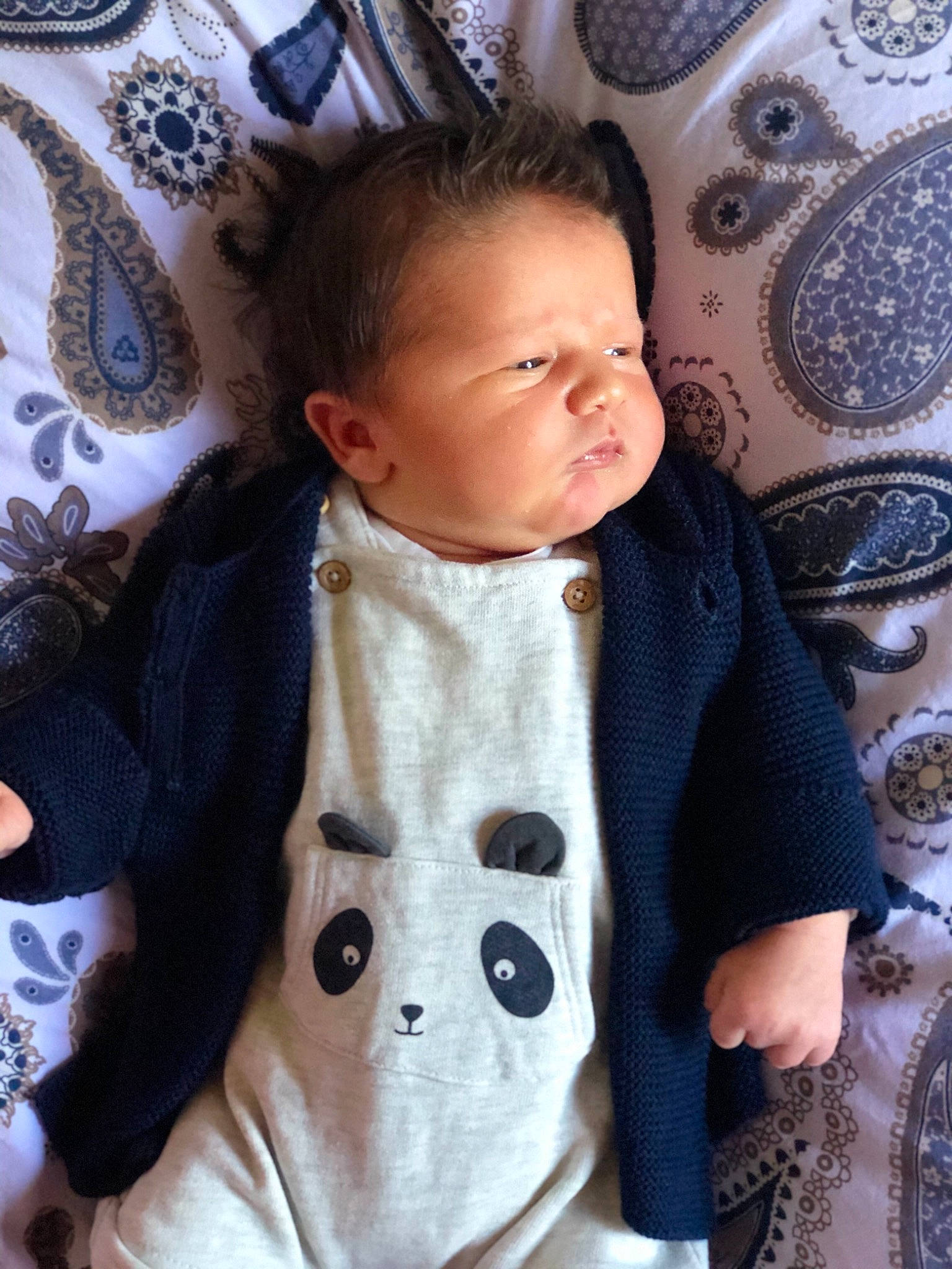 Giulian a rejoint le concours — aidez-le/la à gagner de superbes lots ! baby, cheek, child, jacket, neck, outerwear, pattern, person, product, sleeve, textile, toddler