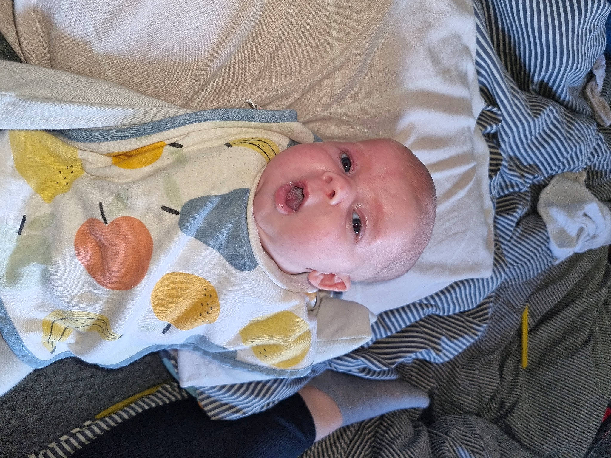 Cairo is registered to the contest to win money with this photo: baby, baby_products, baby_safety, baby_toddler_clothing, child, comfort, food, head, linens, person, product, room, toddler