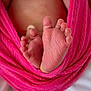 baby, feet, newborn, pink_wrap, skin, toes, closeup, soft, delicate, infant, wrinkles, cozy, cute, small, human, foot, texture, warmth, bed, blanket