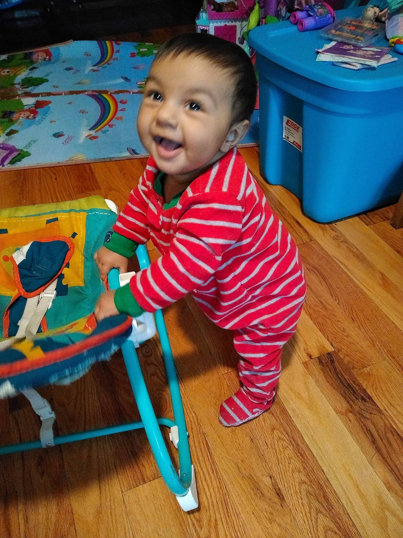 David Jr is registered to the contest to win money with this photo: blue, child, day, floor, flooring, fun, girl, infant, kindergarten, person, play, product, toddler, toy