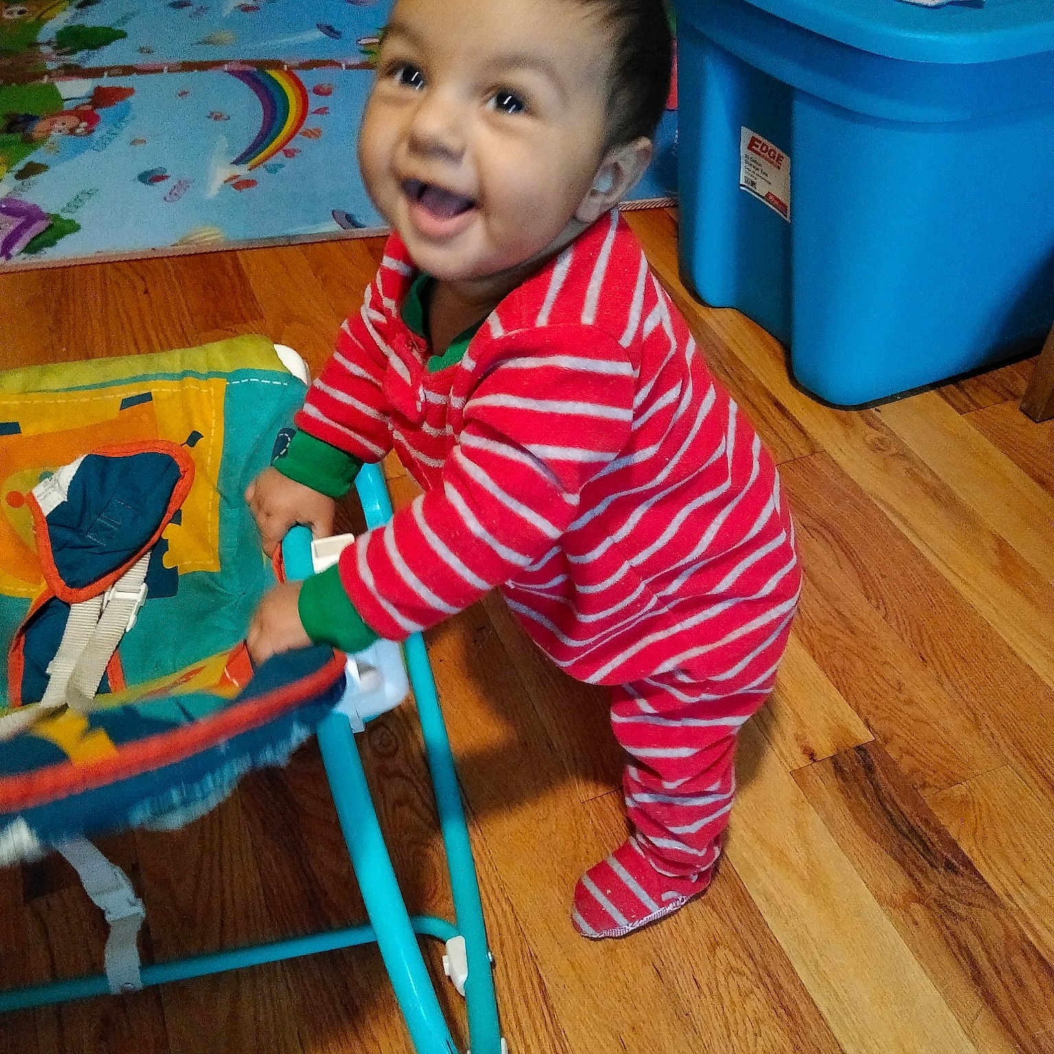 David Jr is registered to the contest to win money with this photo: blue, child, day, floor, flooring, fun, girl, infant, kindergarten, person, play, product, toddler, toy