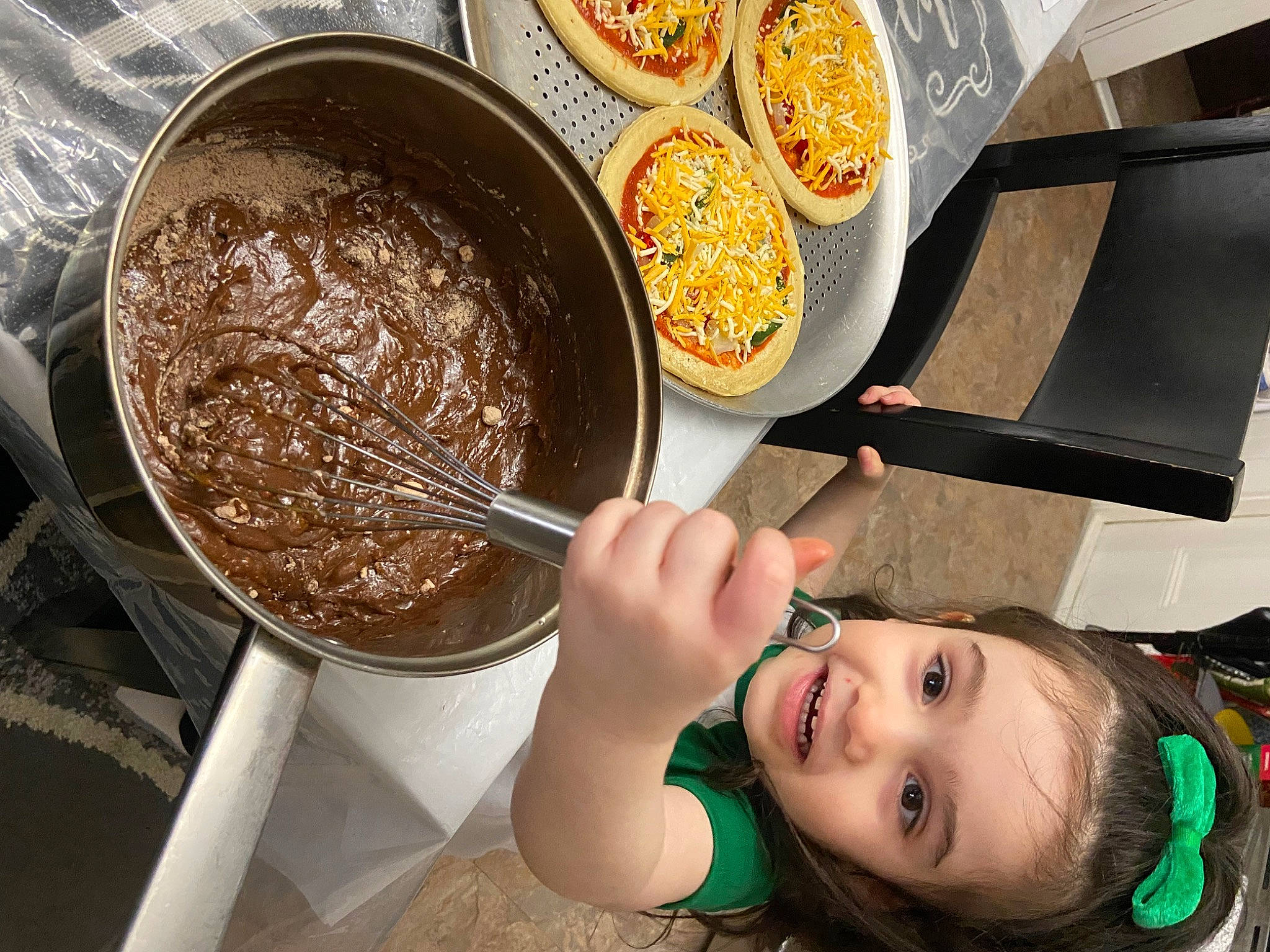 Alexandria joined the competition — help win amazing prizes! bowl, comfort_food, cooking, cookware_and_bakeware, cuisine, cutlery, dish, food, frying_pan, ingredient, joy, kitchen_utensil, meal, mixture, person, recipe, smile, snack, spoon, staple_food