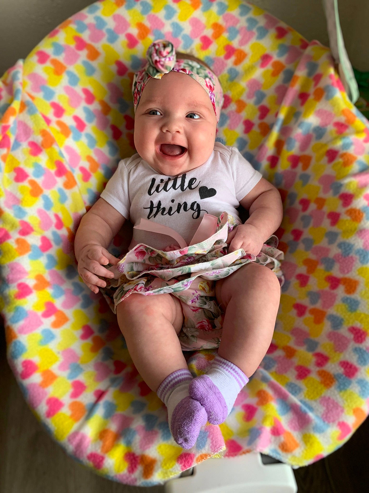 Remi joined the competition — help win amazing prizes! baby, baby_toddler_clothing, child, comfort, dress, face, fun, happy, head, headwear, magenta, pattern, person, pink, product, shorts, skin, sleeve, smile, t_shirt
