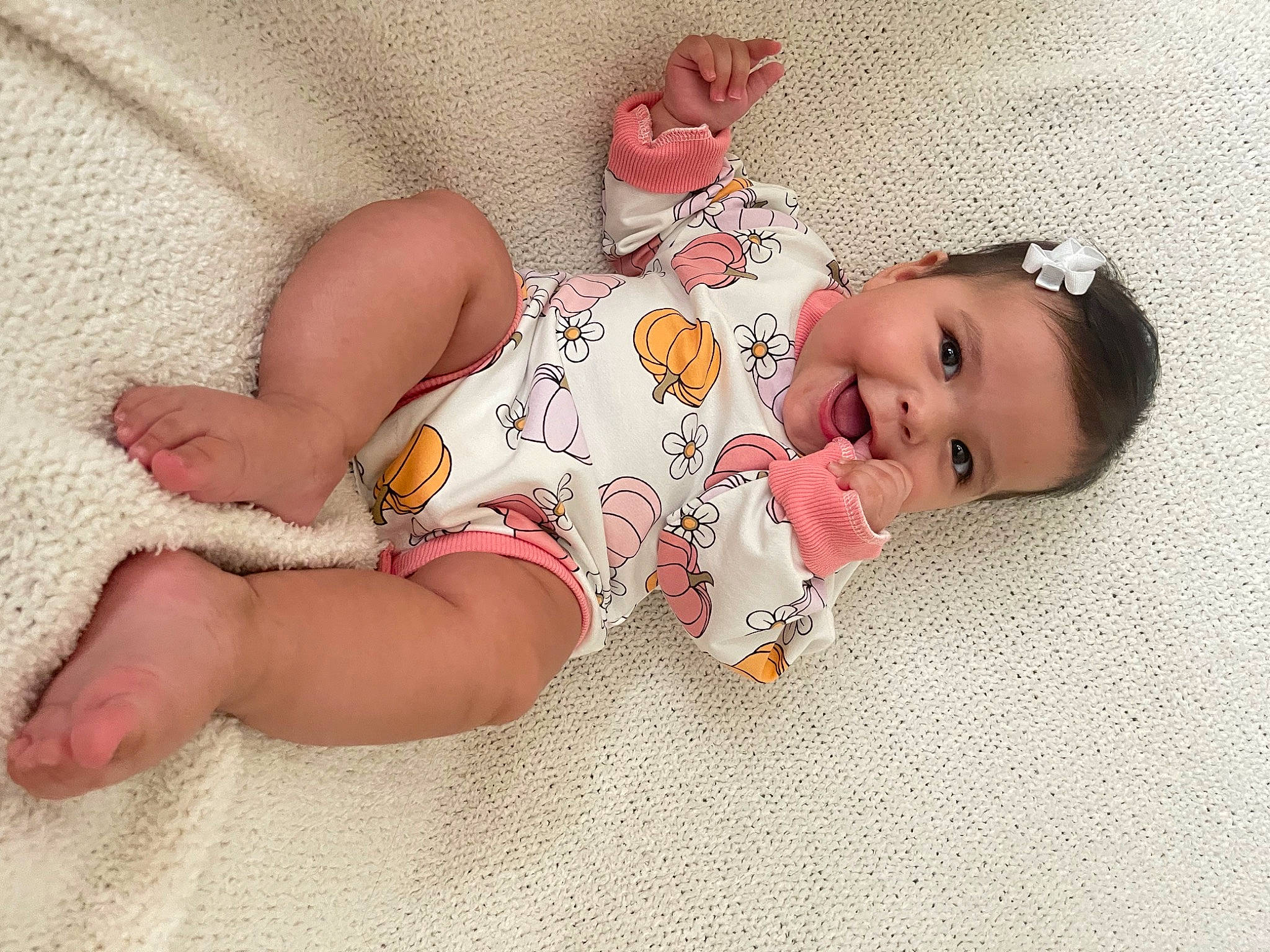 Vivienne joined the competition — help win amazing prizes! baby, baby_sleeping, baby_toddler_clothing, cheek, child, comfort, eye, face, finger, flooring, foot, hand, head, headgear, human_body, leg, linens, pattern, person, skin