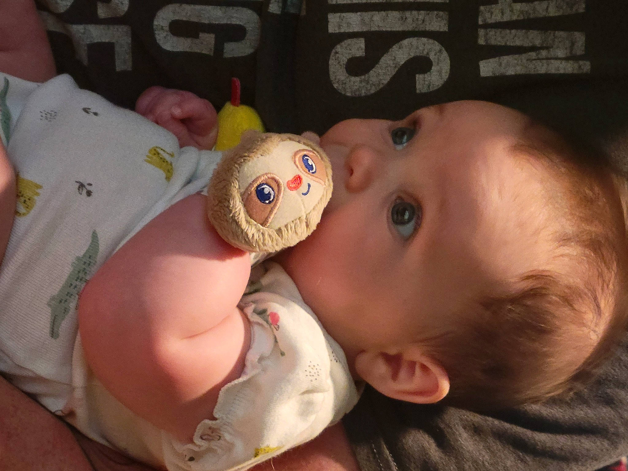 Vada is registered to the contest to win money with this photo: baby, baby_products, baby_toddler_clothing, baby_toys, cheek, child, ear, eyelash, finger, gesture, happy, lip, mouth, nail, nose, person, skin, stuffed_toy, thumb, toddler