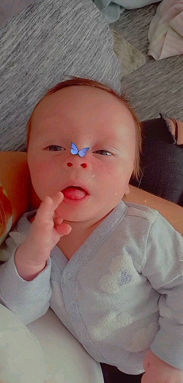 Kylo joined the competition — help win amazing prizes! baby, baby_toddler_clothing, cheek, comfort, ear, eye, eyebrow, eyelash, finger, gesture, glasses, head, lip, mouth, neck, nose, person, skin, sleeve, toddler