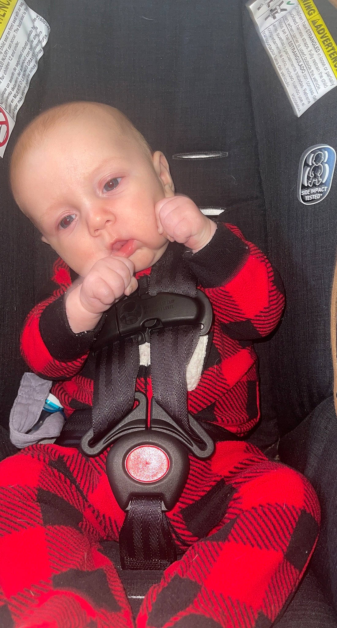 Odin joined the competition — help win amazing prizes! arm, baby, baby_carriage, baby_products, baby_toddler_clothing, car_seat, cheek, child, cool, finger, hand, lip, nail, person, product, red, sitting, sleeve, thumb, toddler