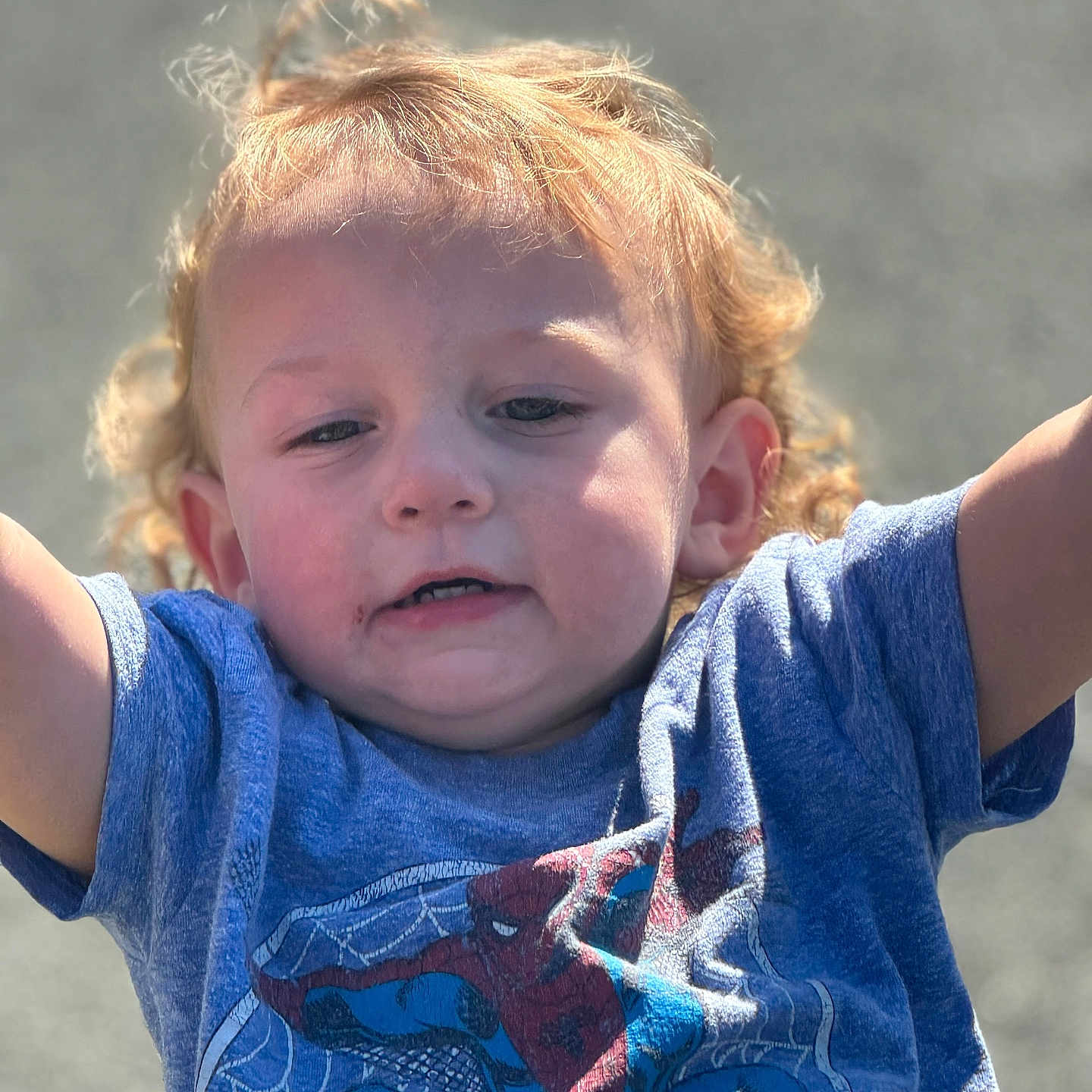 Odin G joined the competition — help win amazing prizes! baby, blonde, bodypart, clothing, face, finger, frown, hair, hand, happy, head, jeans, pants, person, photography, portrait, sad, shirt, shorts, t_shirt