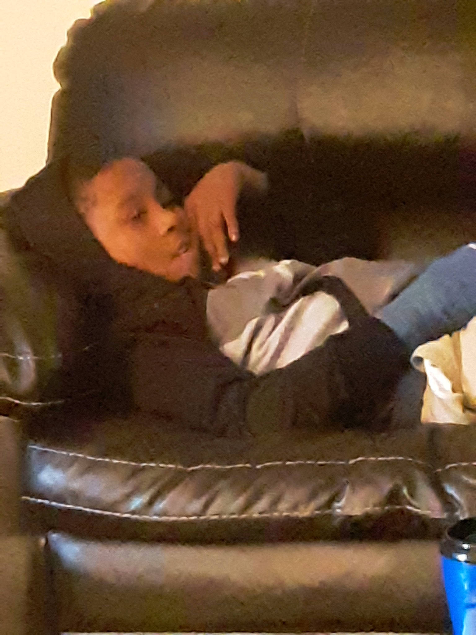 Jai joined the competition — help win amazing prizes! comfort, couch, furniture, person, sitting