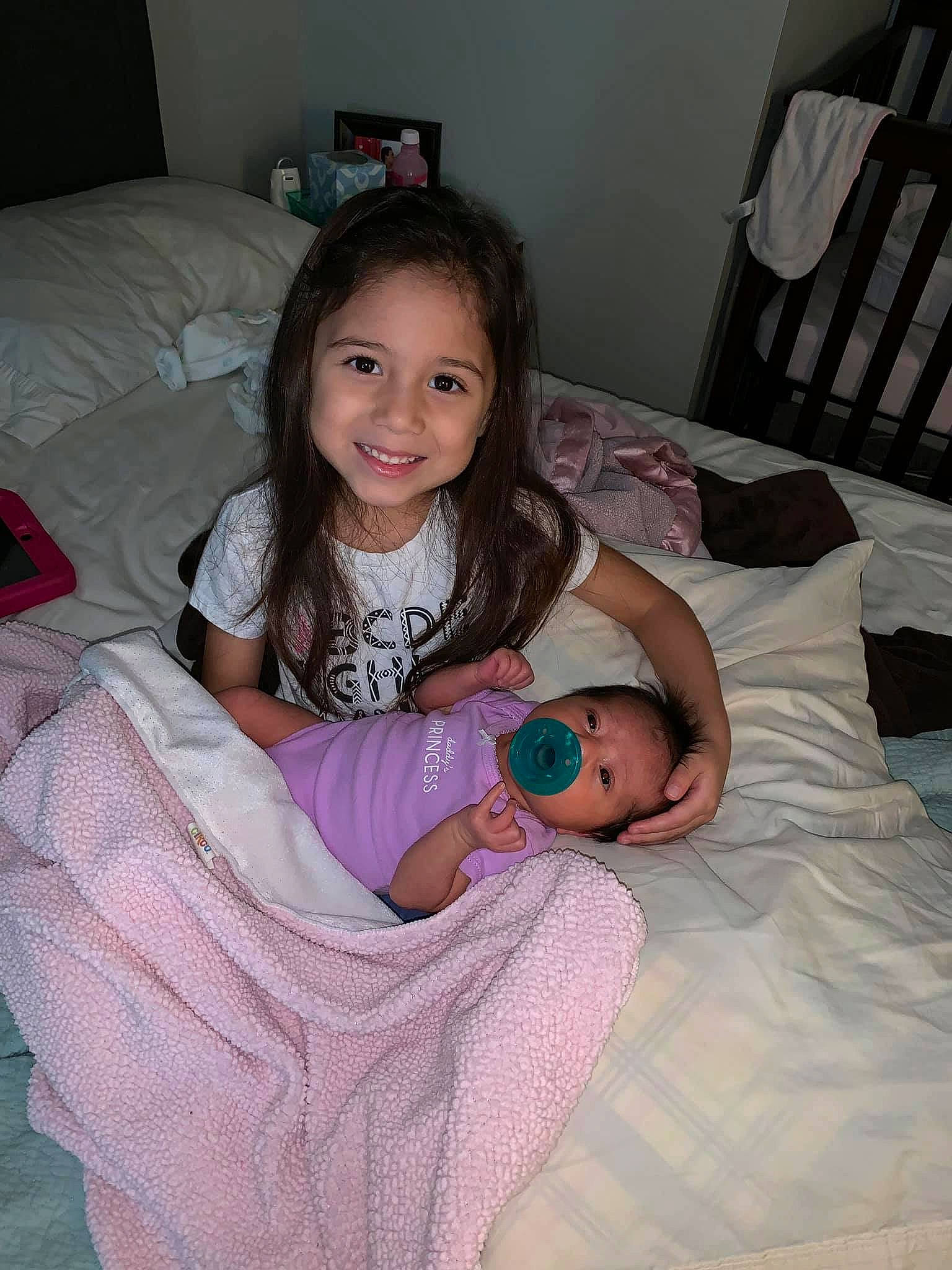 Eleyna is registered to the contest to win money with this photo: baby, child, daughter, joy, linens, person, skin