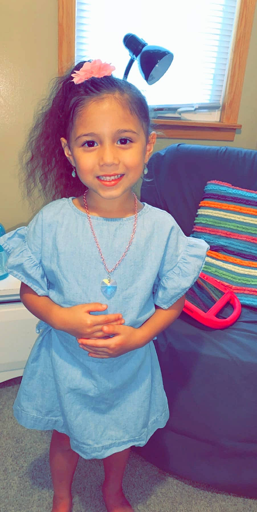 Eleyna joined the competition — help win amazing prizes! child, ear, joy, person, pigtail, play, smile, toddler