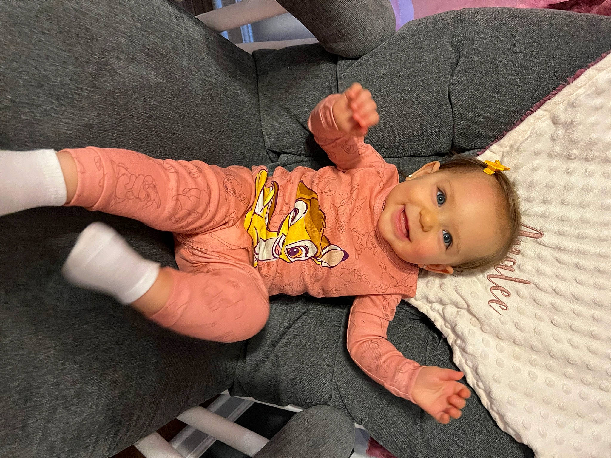 Avalee joined the competition — help win amazing prizes! baby, baby_products, baby_toddler_clothing, child, comfort, fashion_accessory, finger, foot, gesture, human_body, human_leg, joy, nail, person, sitting, skin, sleeve, sock, thumb, toddler