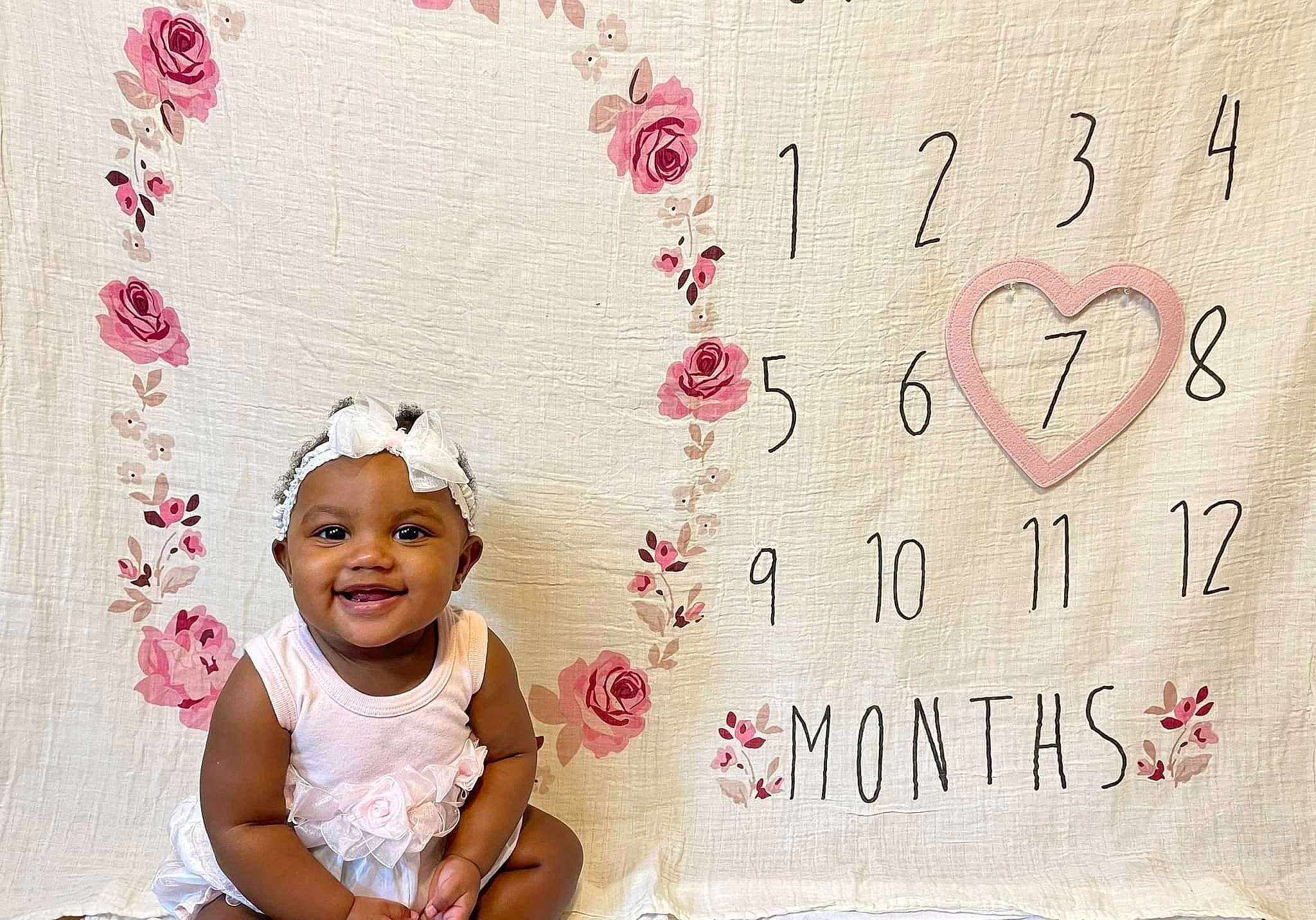 Kalaya is registered to the contest to win money with this photo: art, baby, baby_toddler_clothing, child, event, facial_expression, font, happy, hat, headwear, joy, linens, magenta, pattern, peach, person, pink, portrait_photography, rectangle, red