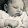 Theo joined the competition — help win amazing prizes! baby, newborn, sleeping, closeup, infant, black_and_white, peaceful, cute, soft, hands, face, clothing, portrait, resting, toddler, child, skin, expression, young, head