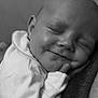 Luca joined the competition — help win amazing prizes! baby, sleeping, smile, face, infant, closed_eyes, cute, peaceful, soft_clothing, blanket, portrait, newborn, resting, child, cozy, skin, head, hand, indoors, monochrome