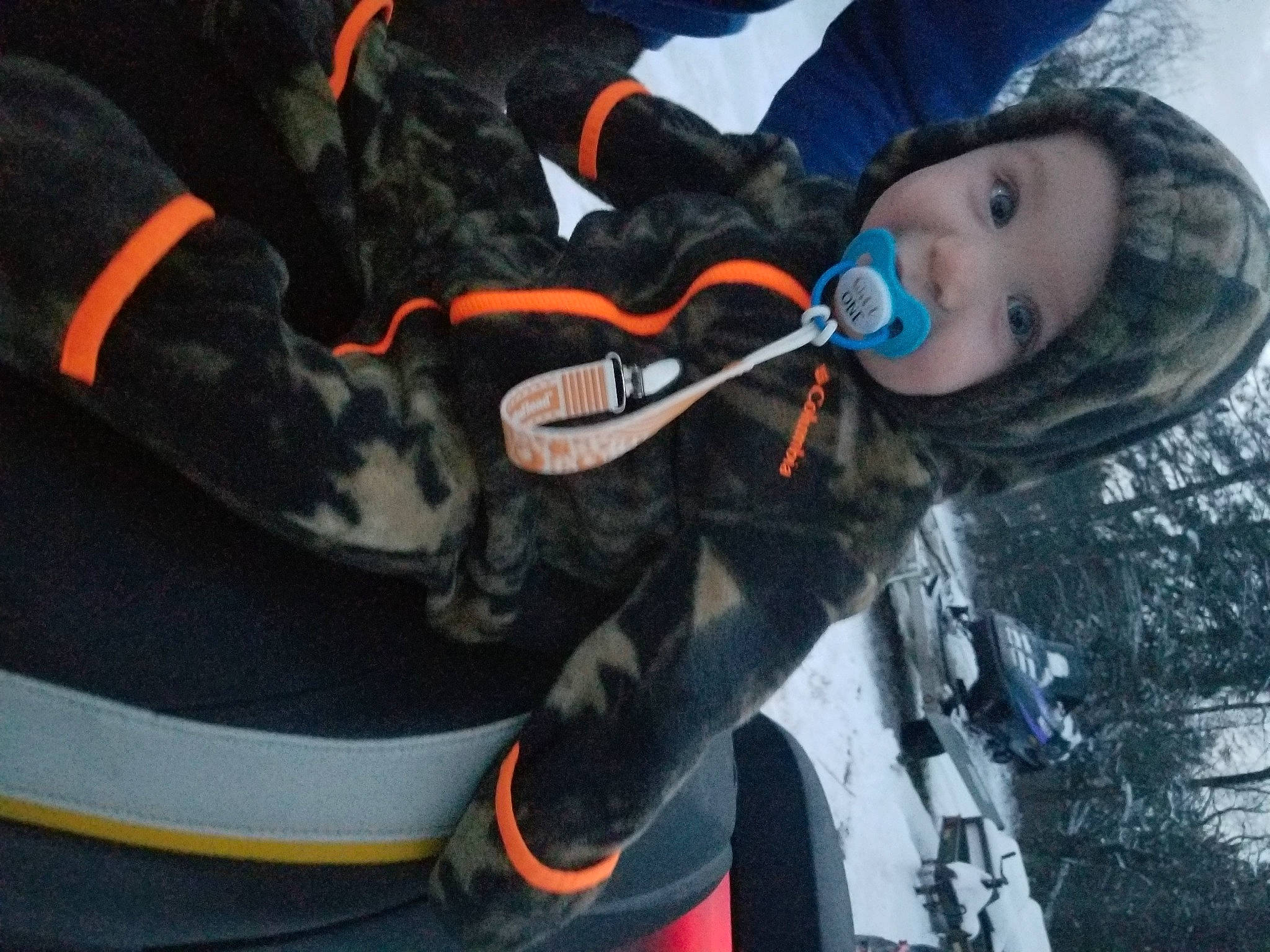 Dax is registered to the contest to win money with this photo: headwear, nose, orange, person