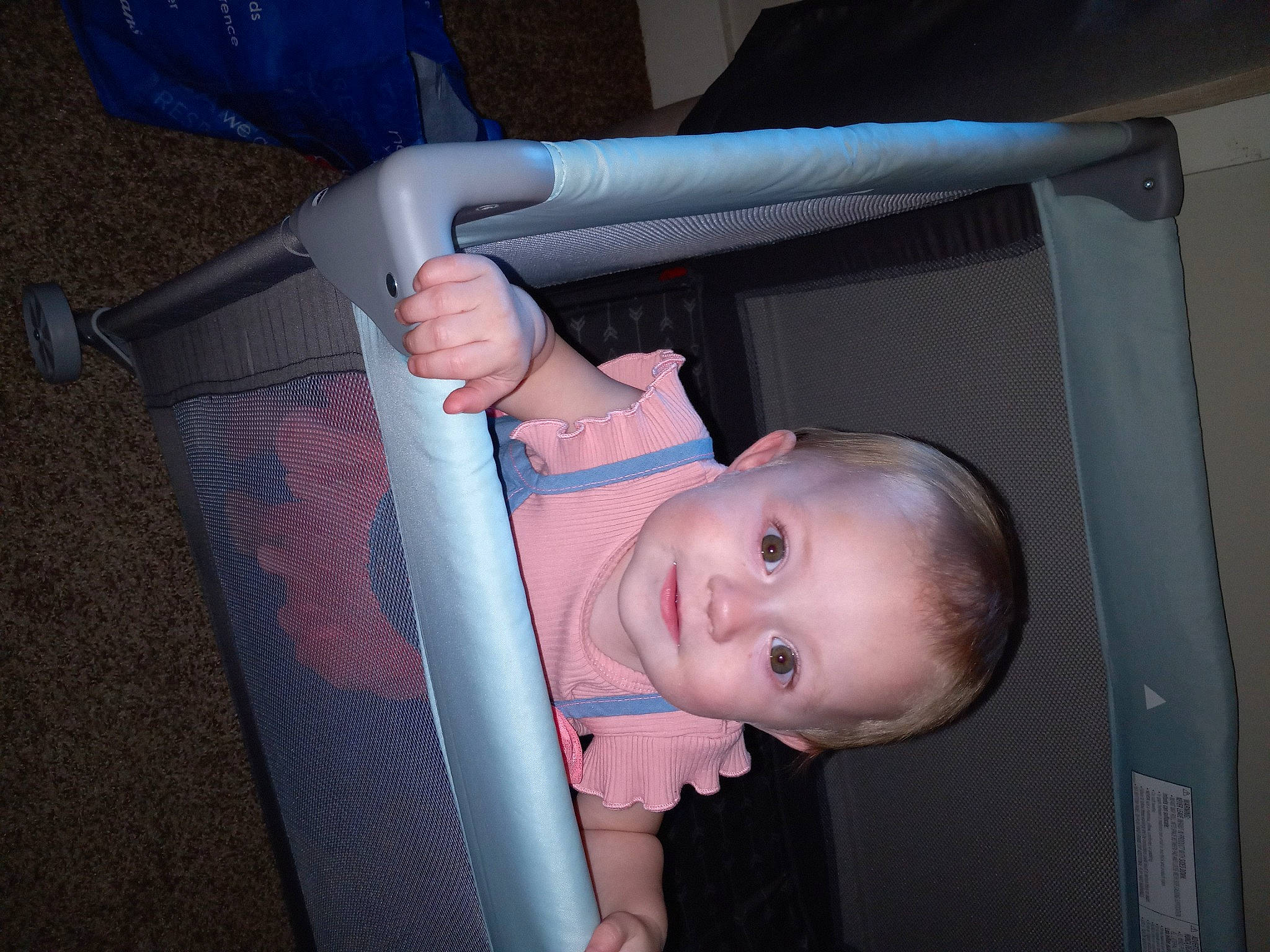 Aiyanna joined the competition — help win amazing prizes! baby, baby_carriage, baby_products, baby_safety, baby_toddler_clothing, cheek, child, comfort, finger, fun, gesture, head, human_body, infant_bed, leg, mouth, nail, person, skin, thumb