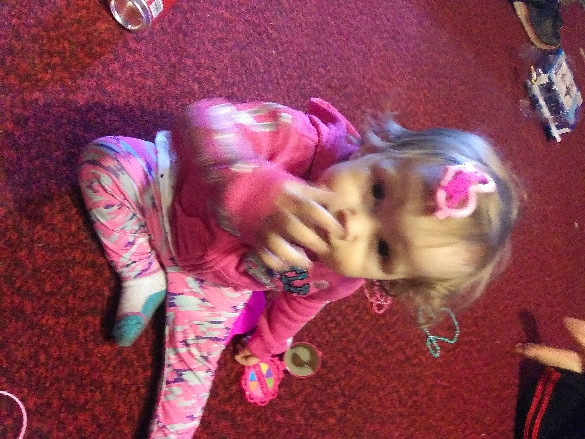 Adelene joined the competition — help win amazing prizes! child, cool, ear, fun, mouth, person, photography, pink, selfie, smile, toddler