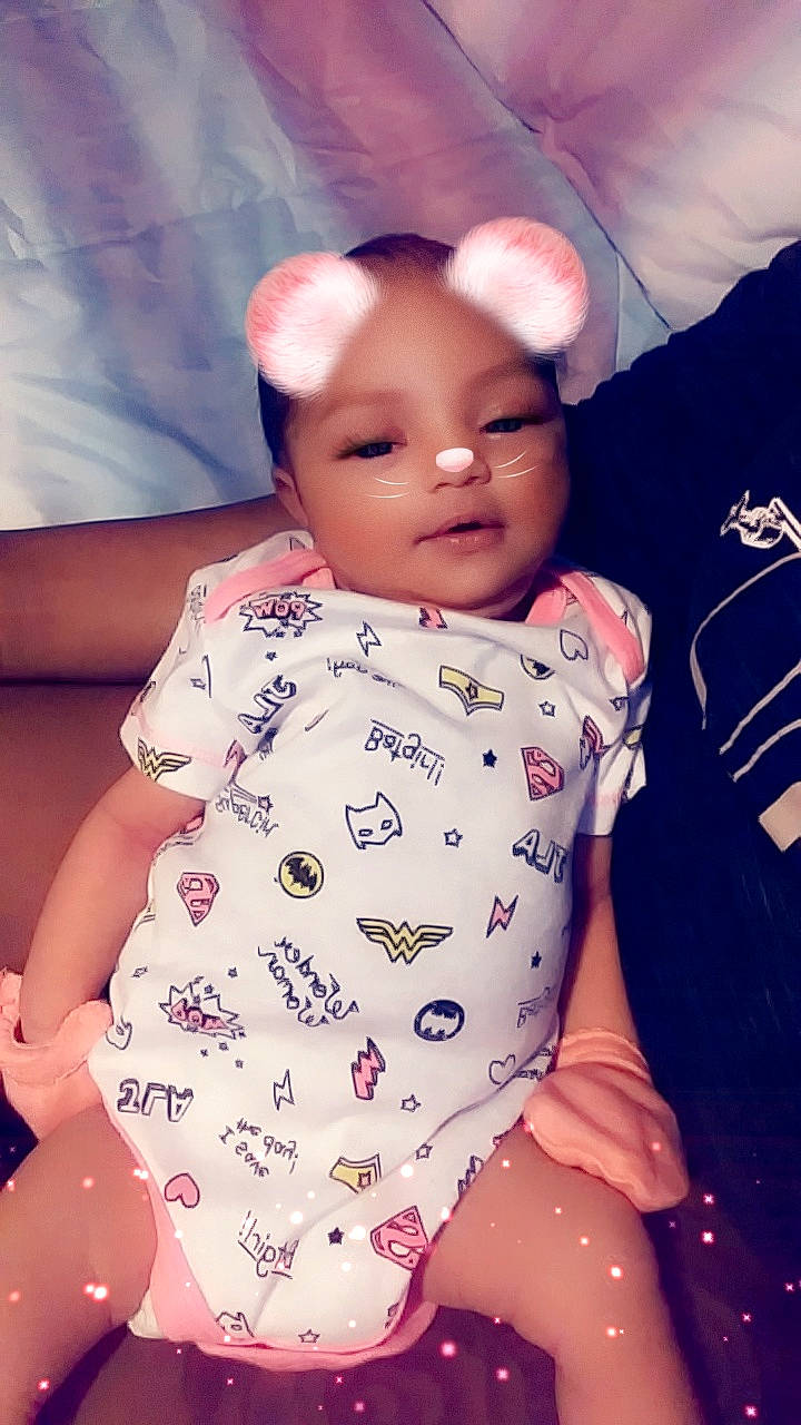 Za'Ryah is registered to the contest to win money with this photo: beauty, cheek, child, cool, fun, girl, happiness, head, human_hair_color, infant, person, pink, product, purple, skin, smile, toddler