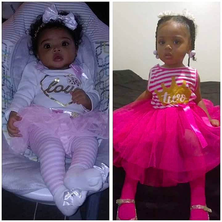 Jayla is registered to the contest to win money with this photo: child, costume, day, girl, infant, magenta, person, pink, product, purple, toddler