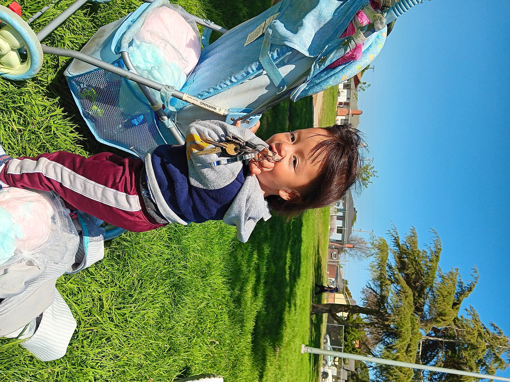 Stephanie joined the competition — help win amazing prizes! adventure, child, fun, grass, happy, leisure, people_in_nature, person, personal_protective_equipment, plant, play, pole, recreation, sky, spring, toddler, tree, world