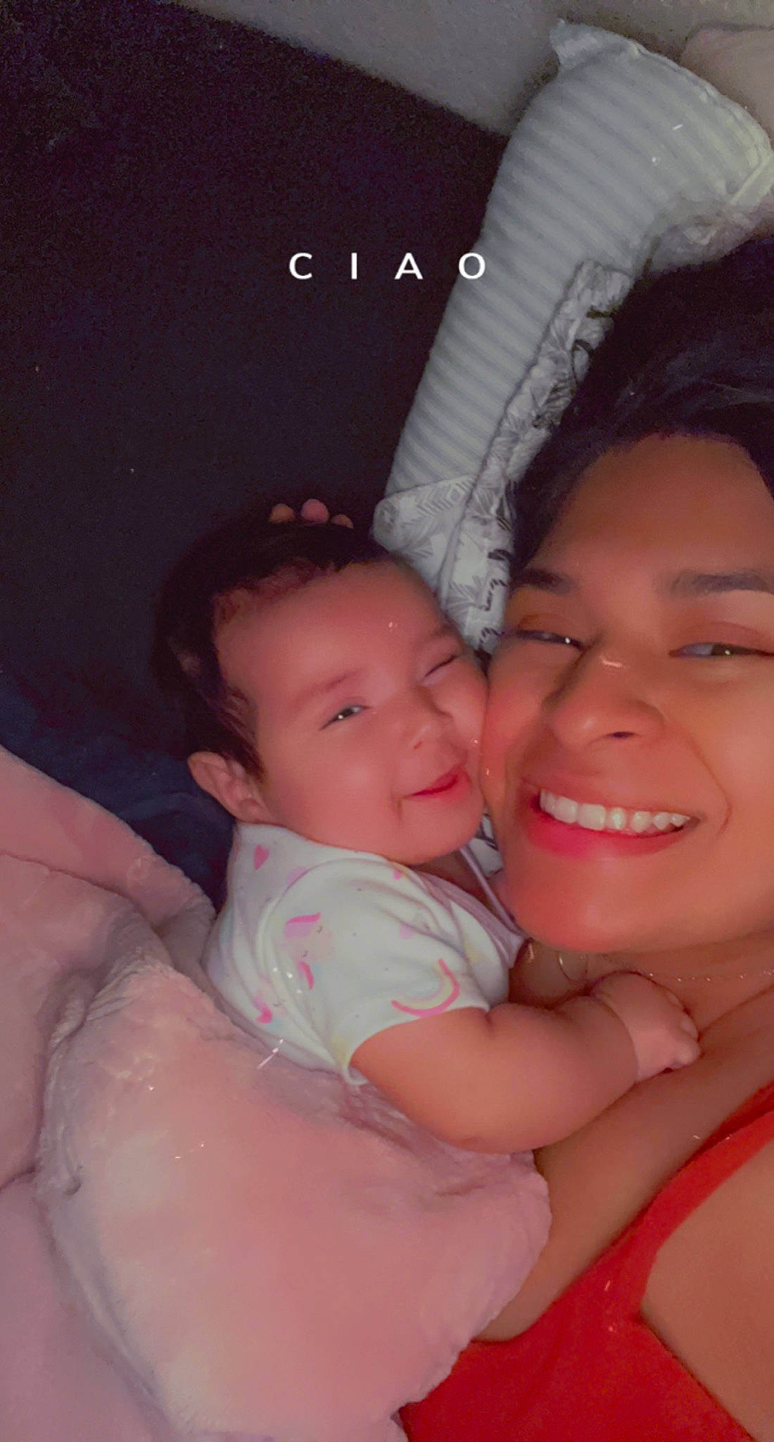 Amelia Rose joined the competition — help win amazing prizes! cheek, comfort, eye, finger, fun, gesture, hair, hairstyle, hand, happy, interaction, iris, joy, lip, mouth, nose, person, pink, product, skin