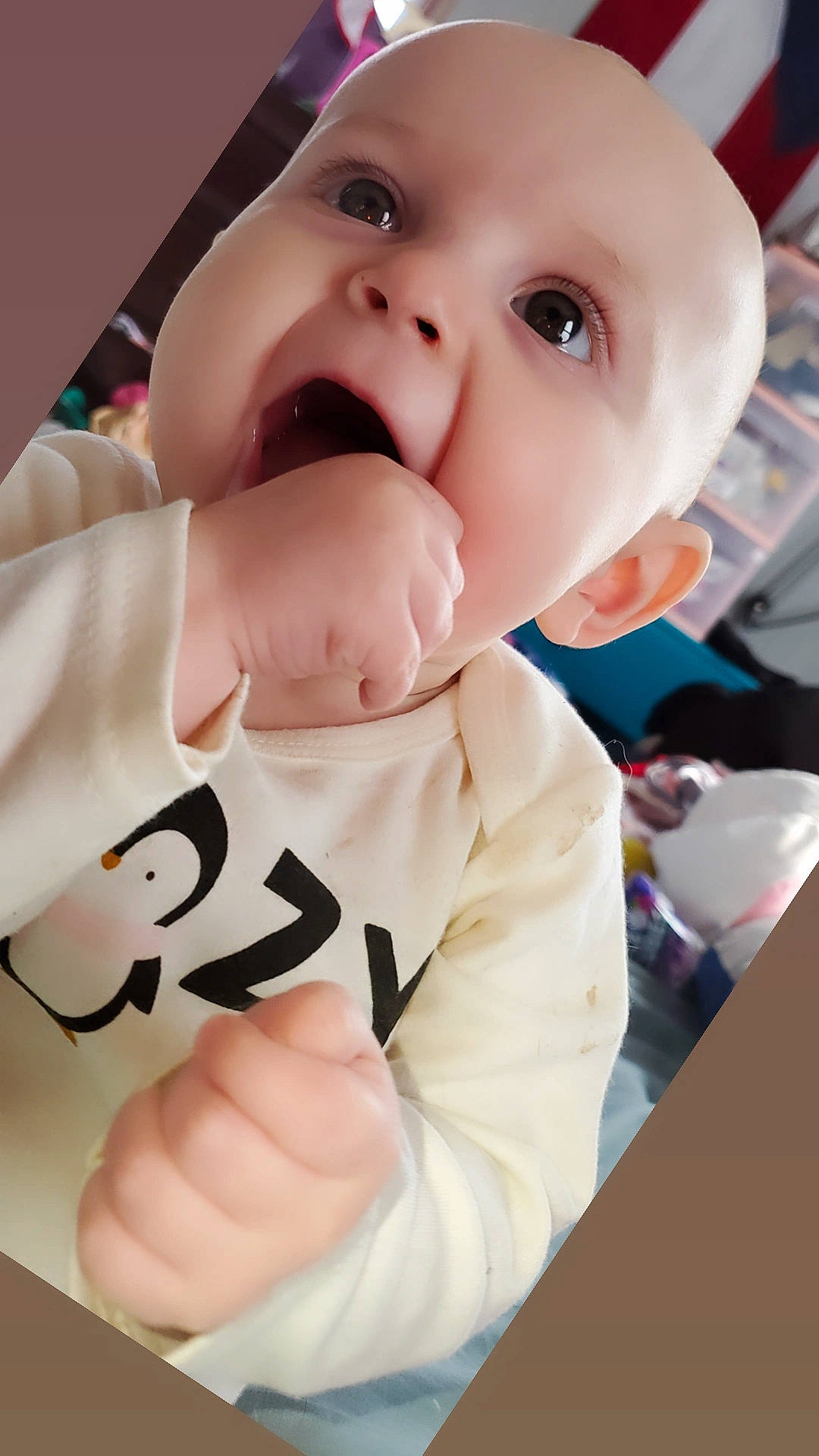Saphira joined the competition — help win amazing prizes! baby, baby_toddler_clothing, carmine, cheek, child, collar, eyebrow, eyelash, finger, gesture, happy, jaw, laugh, lip, mouth, nose, person, sleeve, smile, thumb