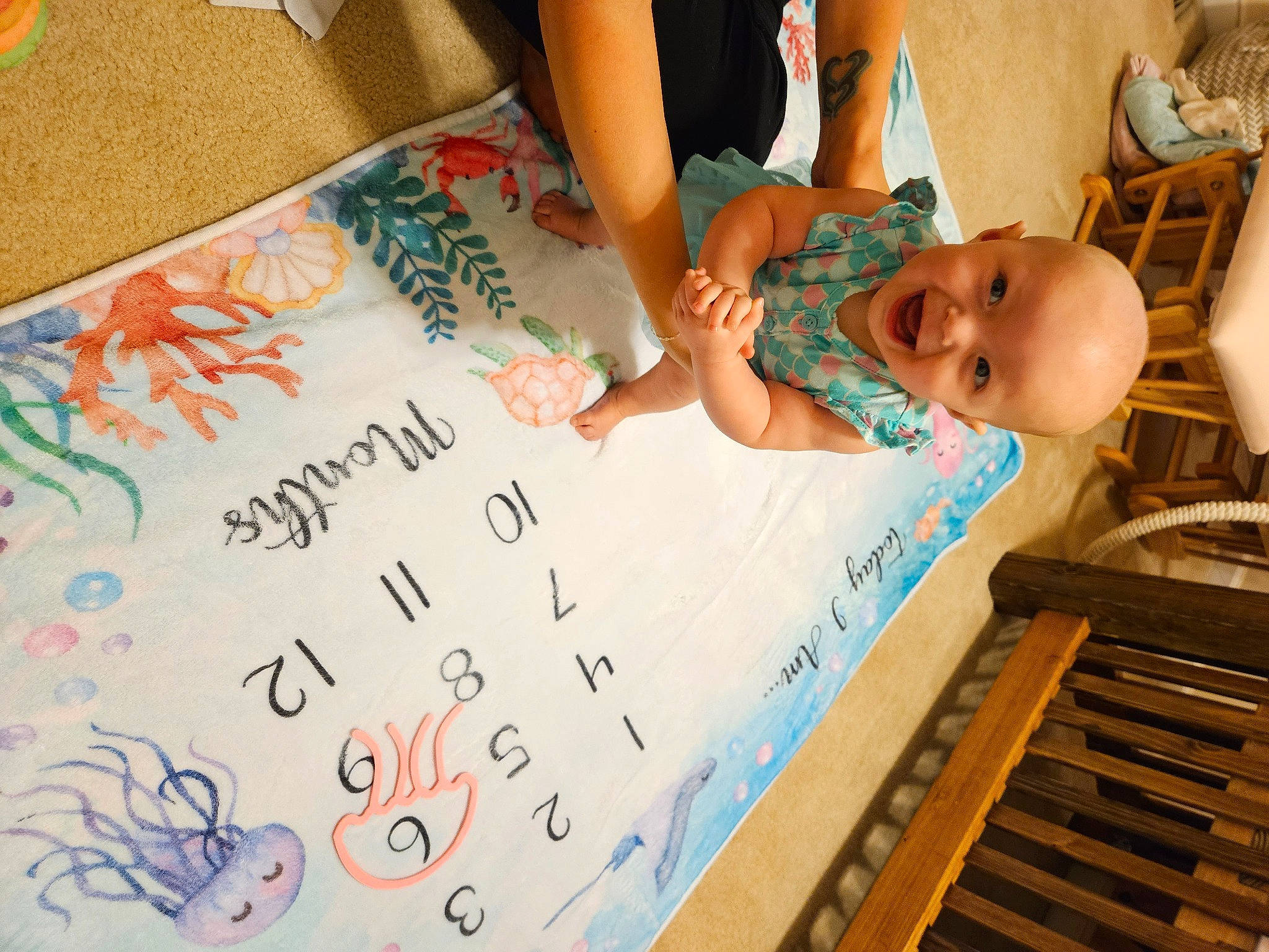 Dakota is registered to the contest to win money with this photo: baby, baby_toddler_clothing, child, font, fun, handwriting, happy, keyboard, paper, paper_product, pattern, person, room, smile, stationery, toddler, visual_arts, writing
