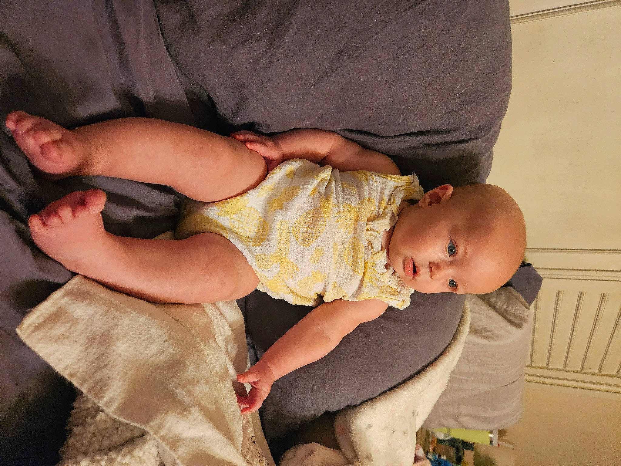 Dakota joined the competition — help win amazing prizes! abdomen, baby, cheek, comfort, elbow, facial_expression, finger, fun, gesture, hairstyle, hand, human_body, interaction, joint, leg, mouth, person, skin, toddler, trunk