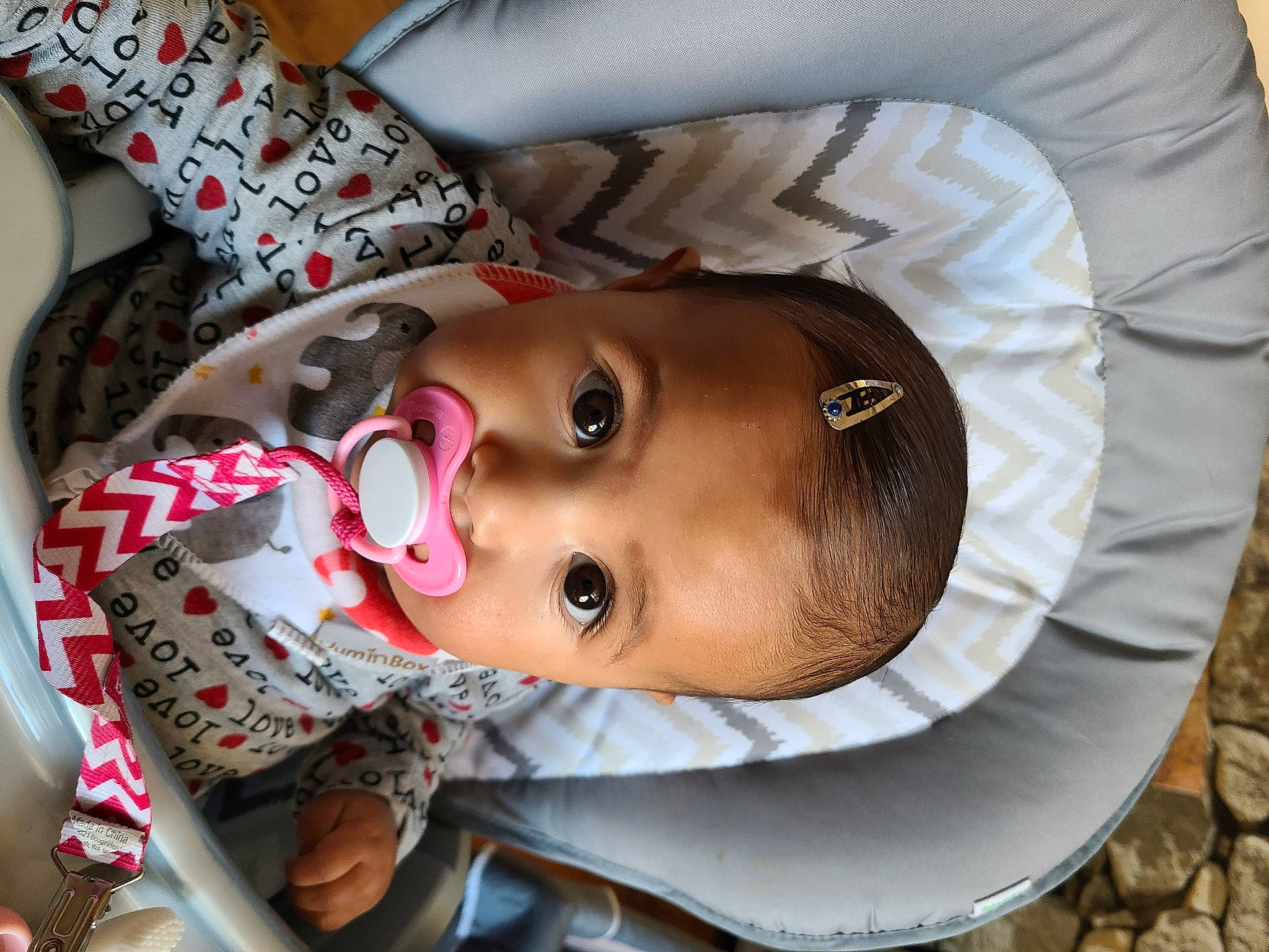 Alexandria is registered to the contest to win money with this photo: baby, cheek, child, comfort, ear, eye, eyebrow, eyelash, forehead, fun, happy, hat, iris, lip, mouth, nose, person, skin, toddler, tree