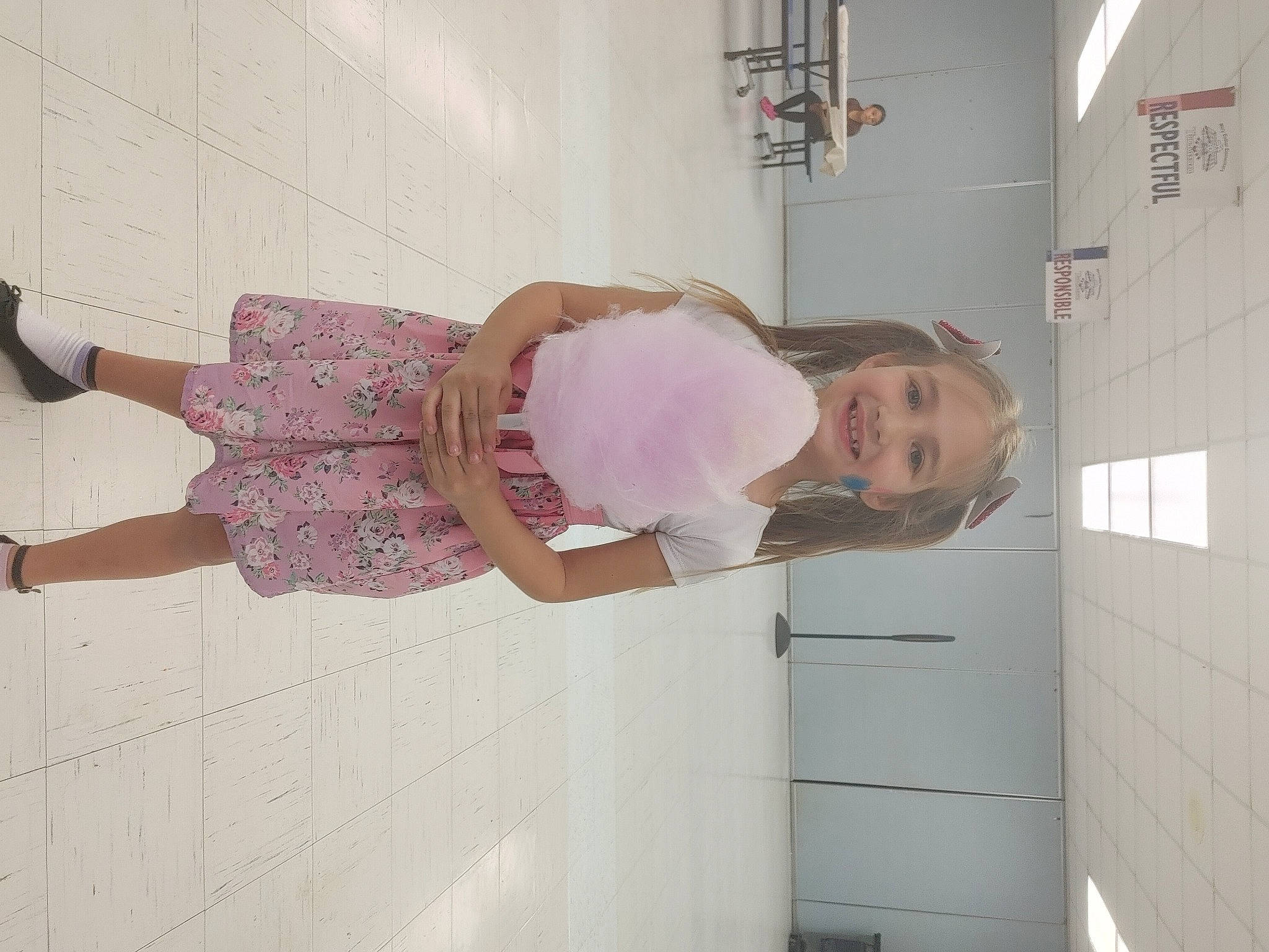 Remi joined the competition — help win amazing prizes! baby, baby_toddler_clothing, beauty, child, flooring, hat, house, human_leg, joy, magenta, pattern, person, pink, room, smile, thigh, toddler