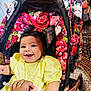 Alma participe au concours pour gagner de l'argent avec cette photo : accessories, baby, bag, clothing, dress, face, flower, furniture, handbag, happy, head, jewelry, person, petal, photography, plant, portrait, ring, smile, stroller