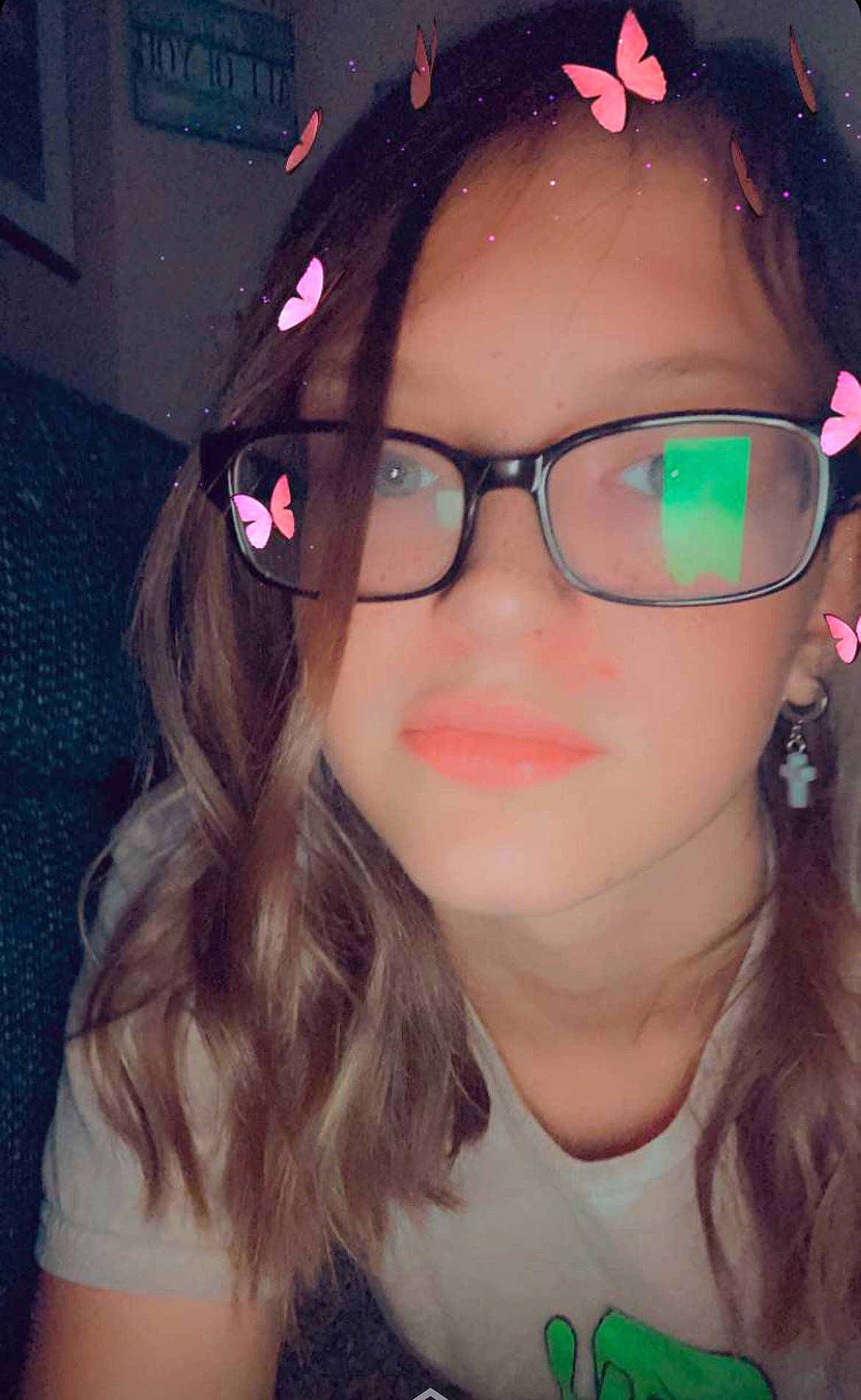 Cerise is registered to the contest to win money with this photo: bangs, chin, ear, eye_glass_accessory, eyebrow, eyelash, eyewear, flash_photography, forehead, glasses, happy, jaw, lip, neck, nose, person, pink, purple, skin, smile