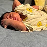 Ethan is registered to the contest to win money with this photo: baby, sleeping, onesie, bear_print, soft_blanket, infant, peaceful, cute, cozy, child, portrait, indoor, resting, adorable, sleep, toddler, clothing, skin, hand, face