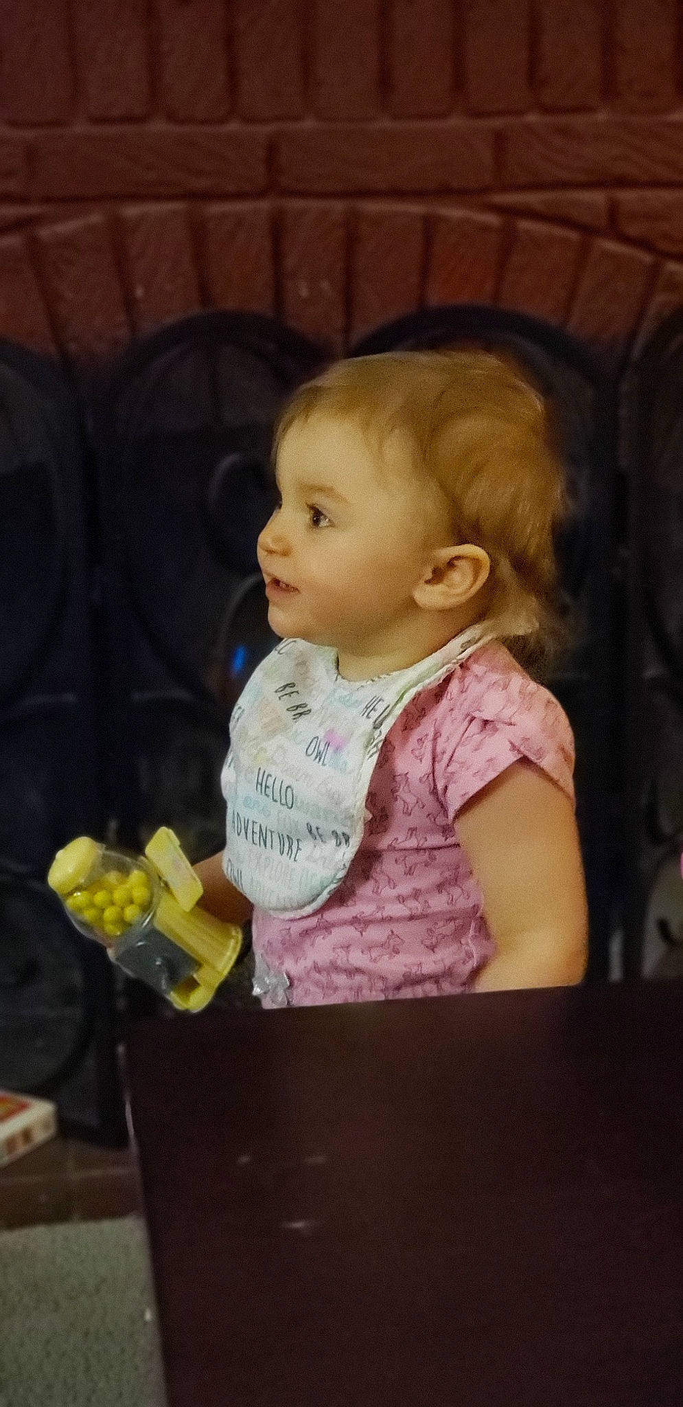 Rayne joined the competition — help win amazing prizes! baby, cheek, child, eye, iris, person, sitting, skin, smile, standing, toddler