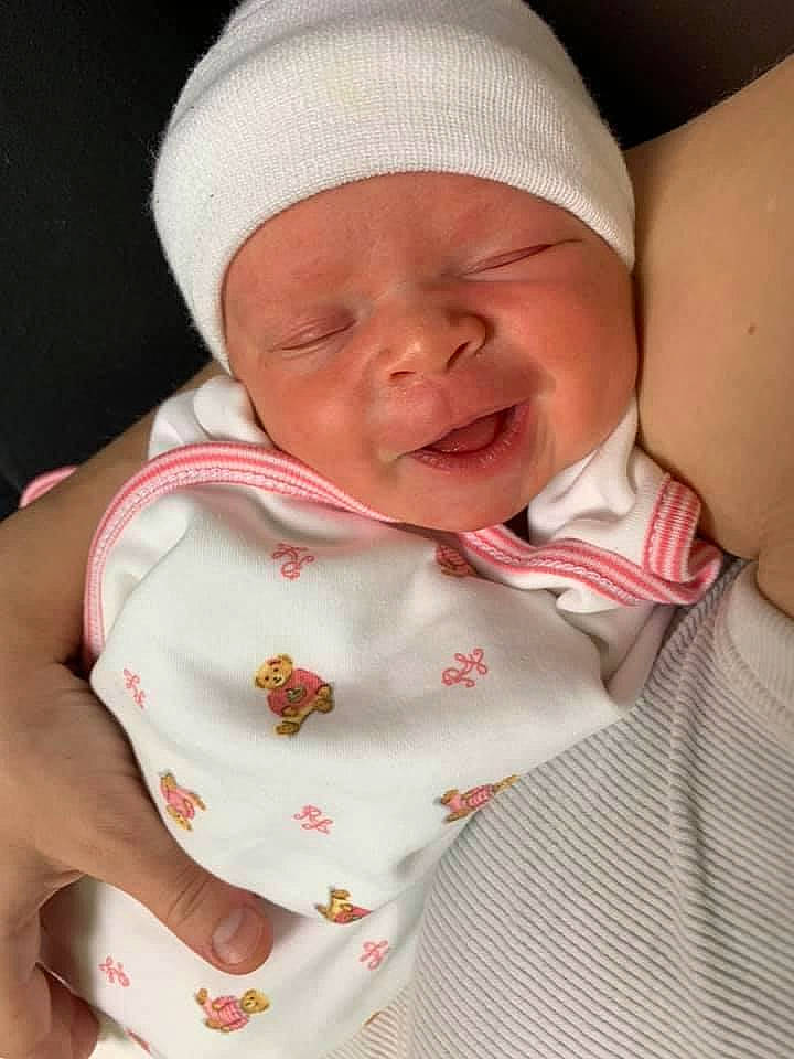 Layla is registered to the contest to win money with this photo: baby, baby_sleeping, baby_toddler_clothing, cap, cheek, child, chin, collar, comfort, face, happy, hat, headwear, linens, lip, mouth, person, pink, skin, sleeve